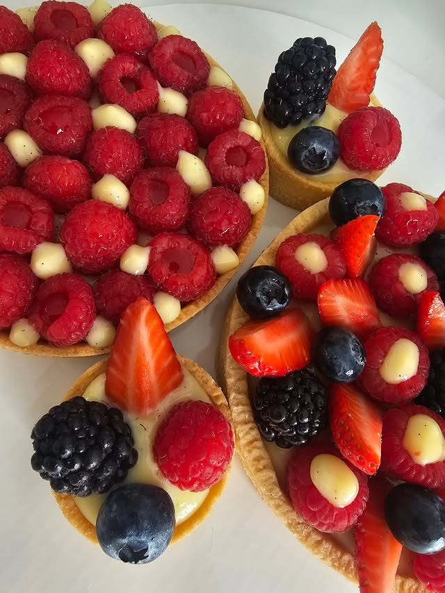 Crostatine ai lamponi